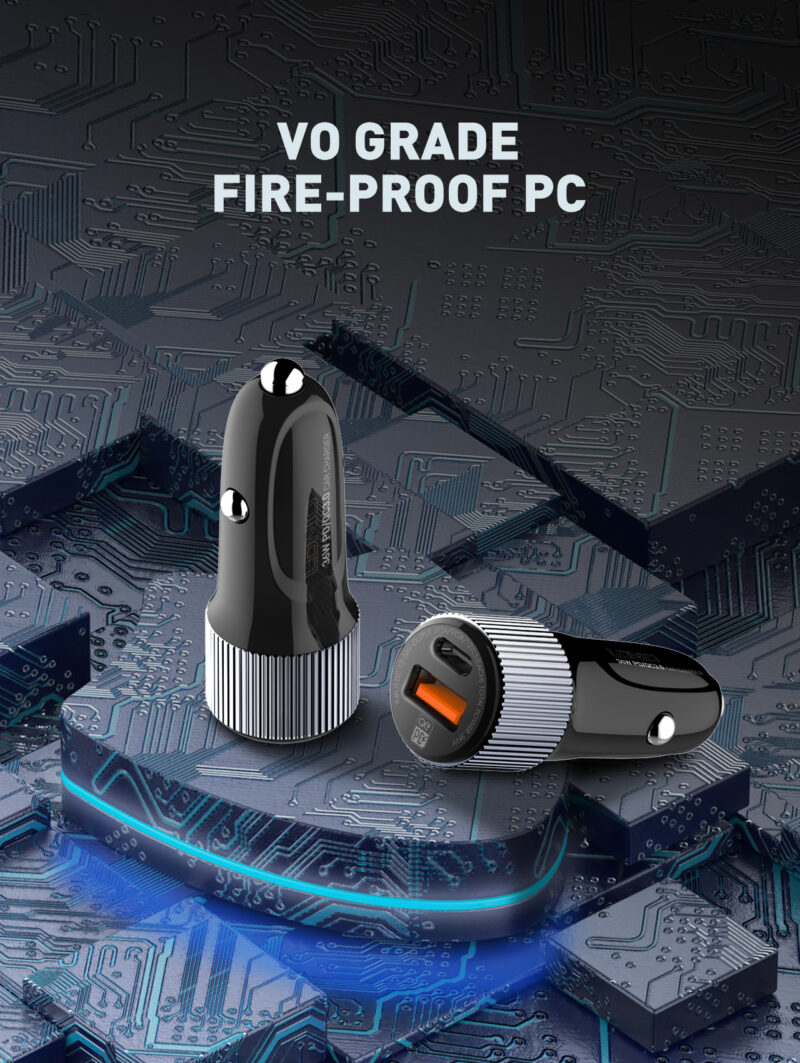 Istylei.com LDNIO Car Charger 36W High Power QC4+ USB C PD Type C cable - C510Q