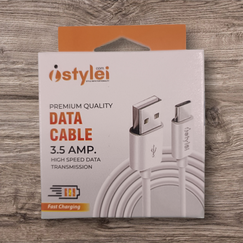 Istylei.com Charging Cable USB to Micro Fast Charge Cable - White ISC-MO1