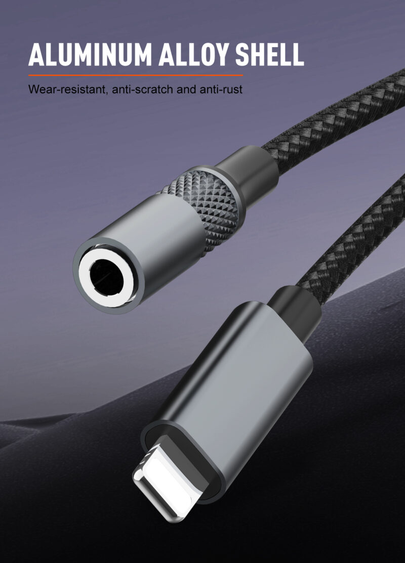 LDNIO Lightning to Female 3.5mm Adaptor Audio Earphones Jack Adapter -LSY80i