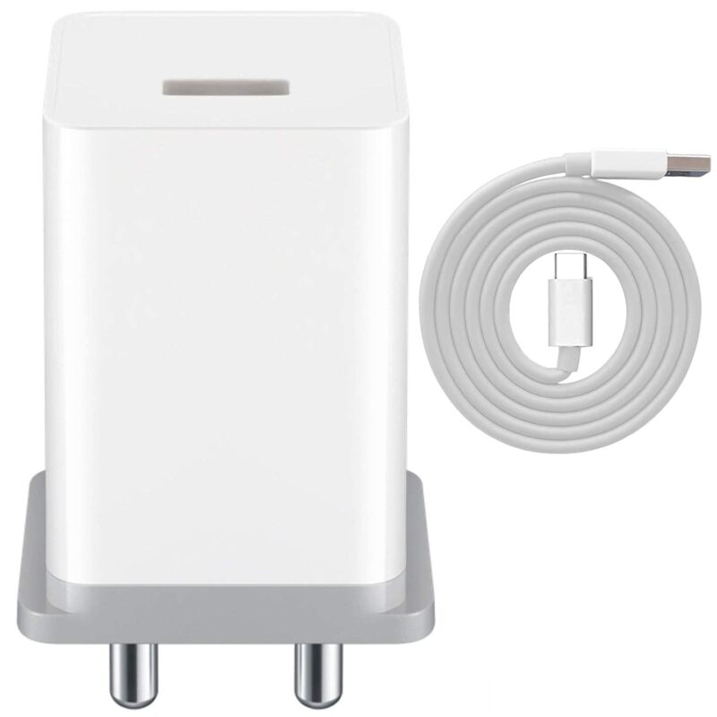 Istylei.com Mobile Phone Charger Adapter with USB Cable, 2 Pin Indian Plug, Micro USB, White ISC-A022
